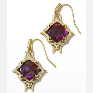 Kendra Scott Cass gold drop earrings